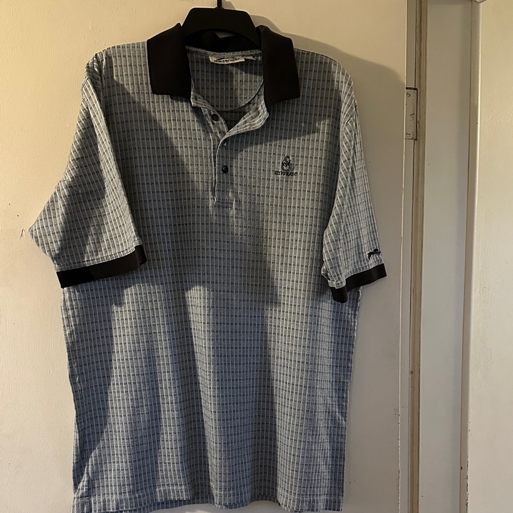 Slazenger Black and Gray Polo Shirt